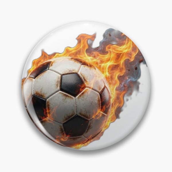 Item preview, Flaming Soccer Ball On Fire - Burning Football Sports Art designed and sold by Interactive-Art.