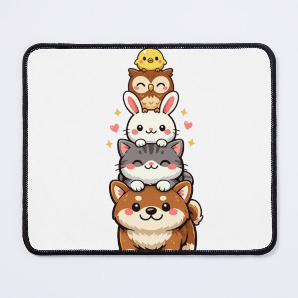 Item preview, Cute Animal Stack Kawaii Shirt – Shiba Inu Cat Bunny Owl Chick Cute Gift designed and sold by Creativedes786.