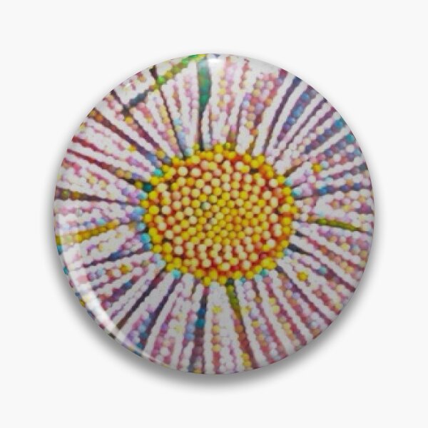 Item preview, Pastel Mosaic Beaded Daisy Flower Pop Art Graphic designed and sold by BalkanBloom.