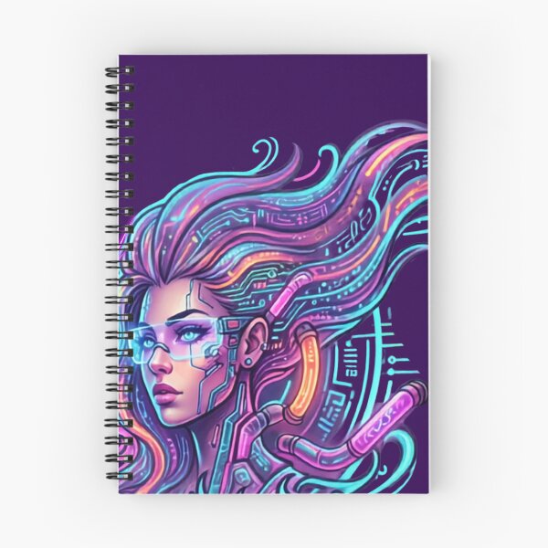 Item preview, Cyberpunk Girl Neon Graffiti Vector Art designed and sold by rich-moda.