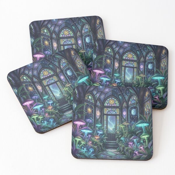 Item preview, Fantasy Mushroom Greenhouse Night Scene designed and sold by Pioneer Spirit Market.