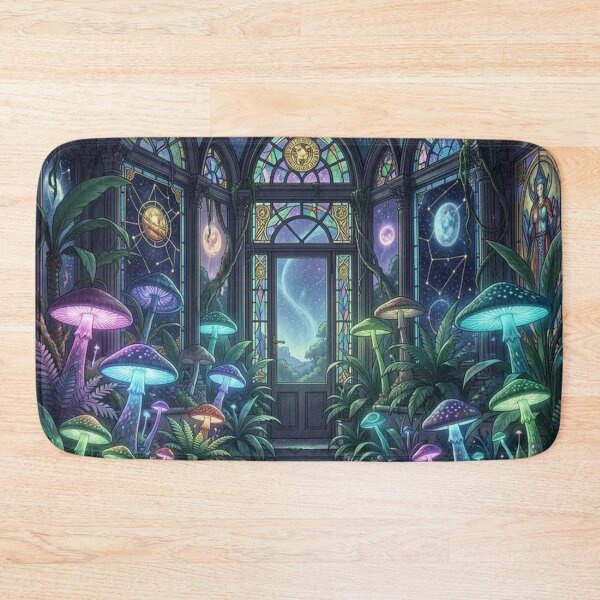 Item preview, Fantasy Mushroom Greenhouse Night Scene designed and sold by Pioneer Spirit Market.