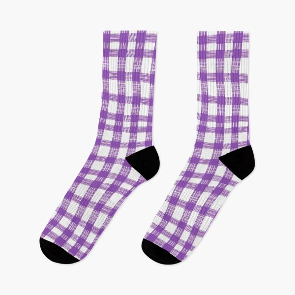 Item preview, Violet Weave: Textured Hand-Drawn Gingham Pattern designed and sold by LiveLearnCreate.