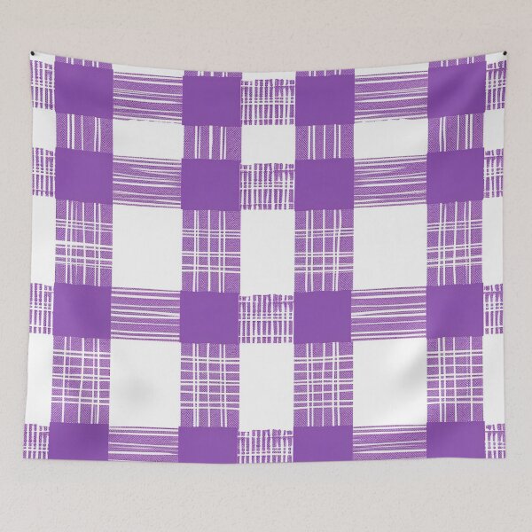 Item preview, Violet Weave: Textured Hand-Drawn Gingham Pattern designed and sold by LiveLearnCreate.
