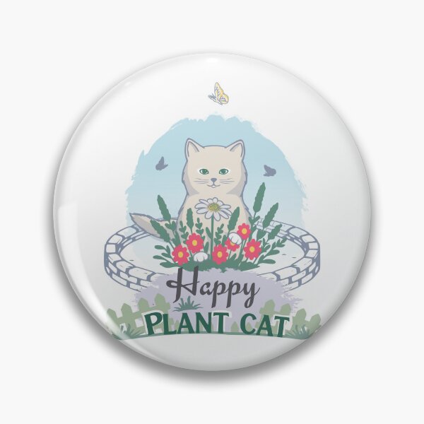 Item preview, Happy Garden Bloom Cat designed and sold by catnbloom.