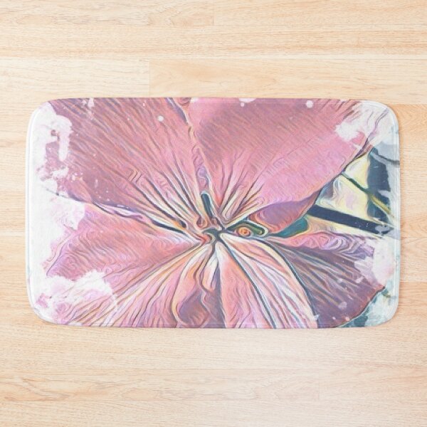 Item preview, Vintage Pastel Pink Geranium Flower Watercolor Art designed and sold by BalkanBloom.