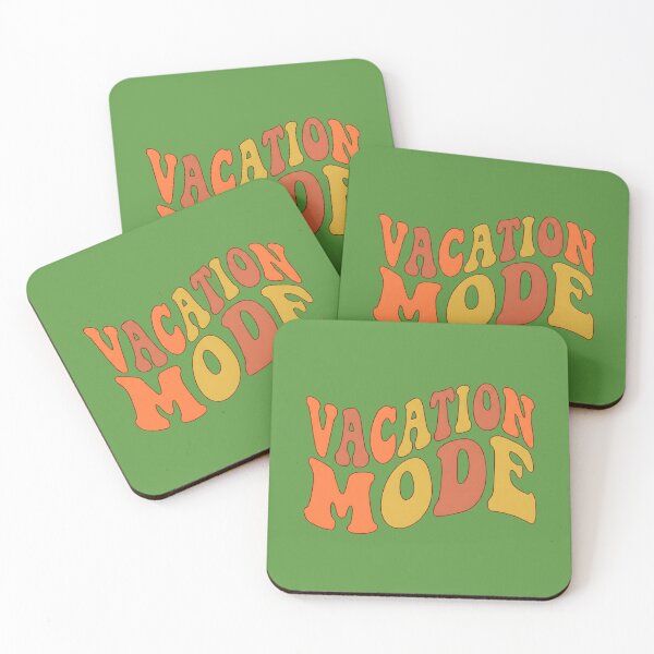 Item preview, Vacation Mode Retro 70s Style Vintage Summer Travel Quote designed and sold by MyHappyArtShop.