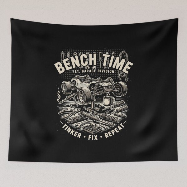 Item preview, Bench Time, RC Garage Workshop, RC Builder & Mechanic designed and sold by No Excuses Supply.
