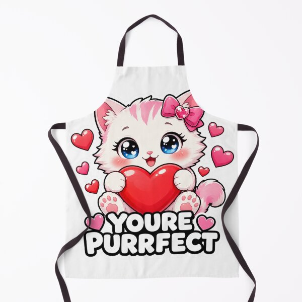 Item preview, Youre Purrfect Cute Kawaii Cat Love Valentine designed and sold by MoodyMeows.