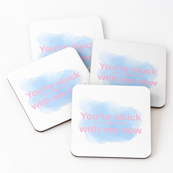 Item preview, You're Stuck With Me Now Funny Cute Love Quote designed and sold by TheFrameVault.