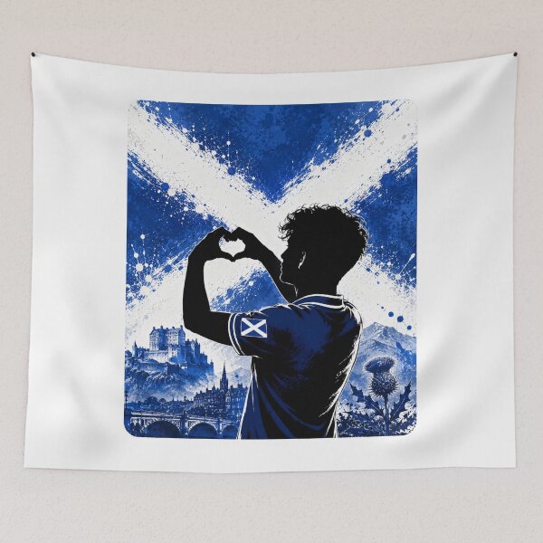 Item preview, Scotland Pride Heart Hands Art designed and sold by BagFactoryUK.