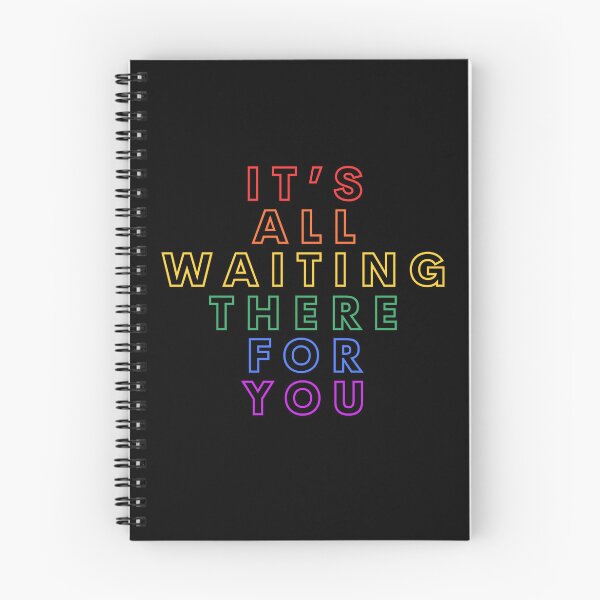 Item preview, It's All Waiting There For You Rainbow Outline Typography designed and sold by eMKa82.