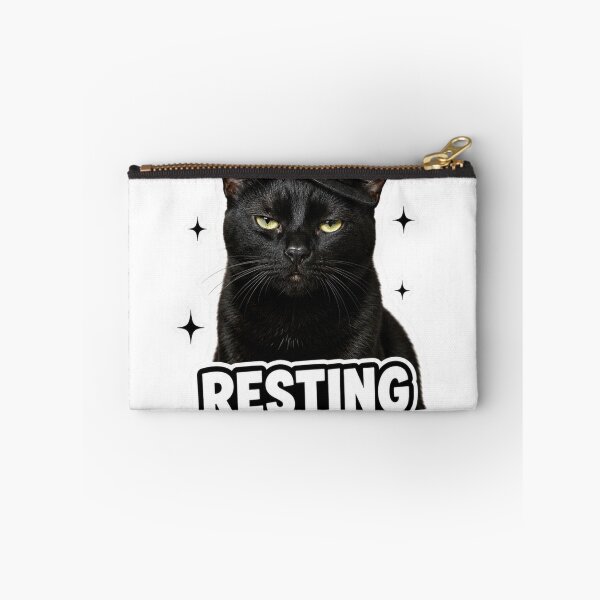 Item preview, Resting Witch Face Funny Black Cat Halloween Meme designed and sold by MoodyMeows.