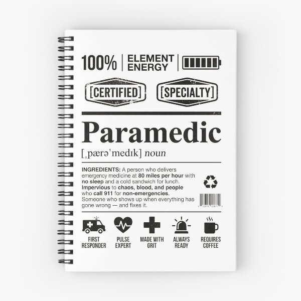 Item preview, Funny Paramedic Definition Label Vintage | EMT Gift | First Responder designed and sold by pretty4u.