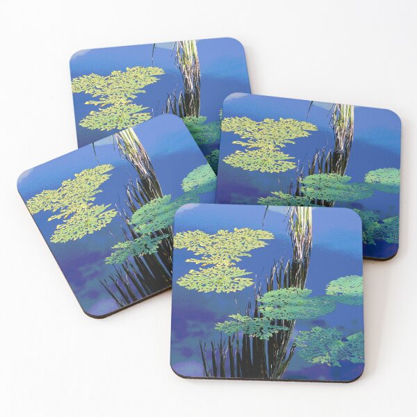 Item preview, Palm Leaves And Frond Floating In Teal Waters  designed and sold by DEC02.
