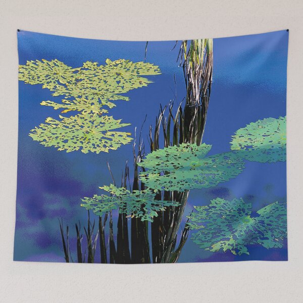 Item preview, Palm Leaves And Frond Floating In Teal Waters  designed and sold by DEC02.
