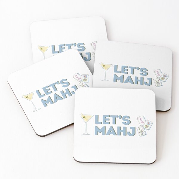 Item preview, Let's Mahj Sticker | Mahjong Martini Sticker | Mahjong Lover Gift | Game Night Vinyl Decal  Description designed and sold by sophiebeckham13.