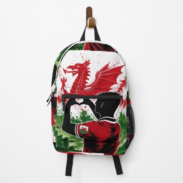 Item preview, Wales Pride Heart Hands Art designed and sold by BagFactoryUK.