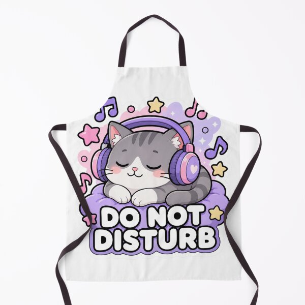 Item preview, Do Not Disturb Cute Kawaii Cat Headphones Lofi designed and sold by MoodyMeows.