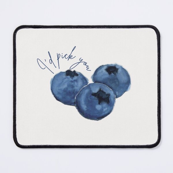 Item preview, I'd Pick You Blueberry Sticker | Cute Fruit Pun | Watercolor Blueberry Vinyl Decal designed and sold by sophiebeckham13.
