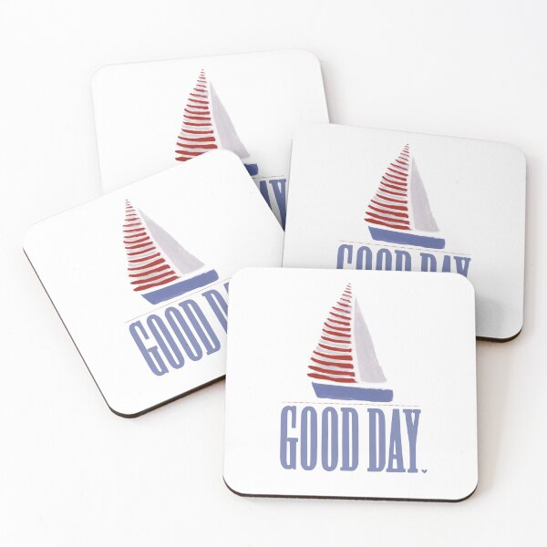 Item preview, Good Day Sailboat Sticker | Nautical Coastal Aesthetic | Summer Beach Vinyl Decal designed and sold by sophiebeckham13.