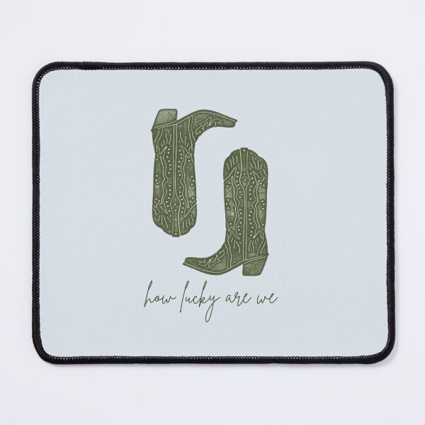 Item preview, How Lucky Are We Cowboy Boots Sticker | Western Cowgirl Aesthetic | Country Western Vinyl Decal designed and sold by sophiebeckham13.