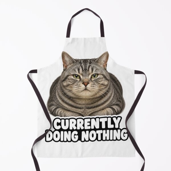 Item preview, Currently Doing Nothing Funny Lazy Cat Meme designed and sold by MoodyMeows.