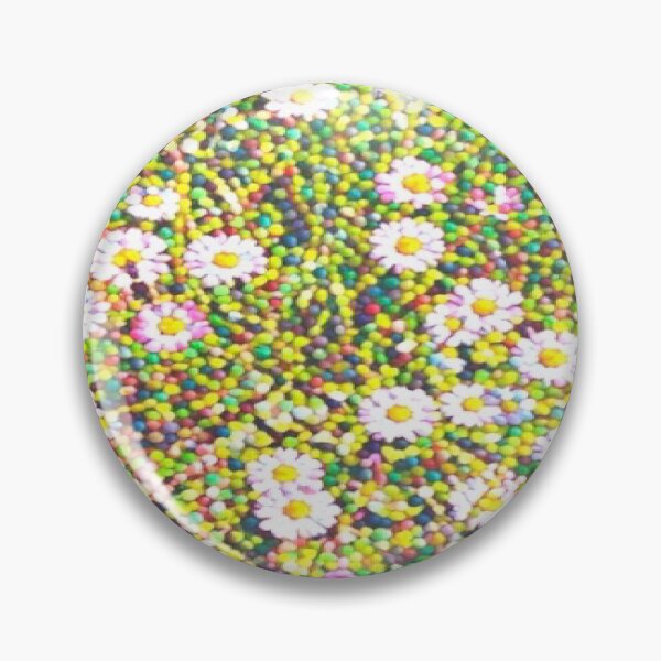 Item preview, Abstract Pointillism Wild Daisy Meadow Mosaic Vignette designed and sold by BalkanBloom.