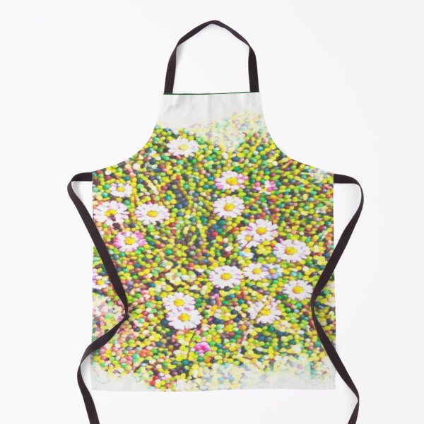 Item preview, Abstract Pointillism Wild Daisy Meadow Mosaic Vignette designed and sold by BalkanBloom.
