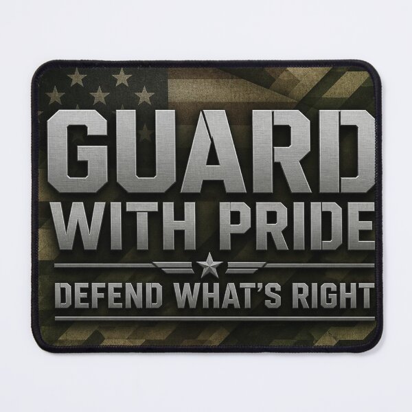 Item preview, Guard With Pride Defend What's Right – Military Camo Patriotic Graphic Design designed and sold by UrmiCreation.