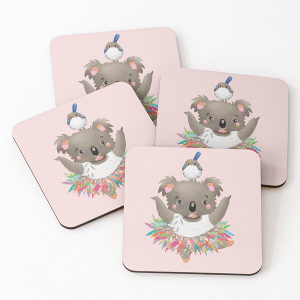 Item preview, Kawaii Koala Danciing with Australian Fairywren designed and sold by Karin Taylor.
