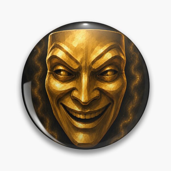 Item preview, Golden Comedy Theater Mask designed and sold by bellaever.