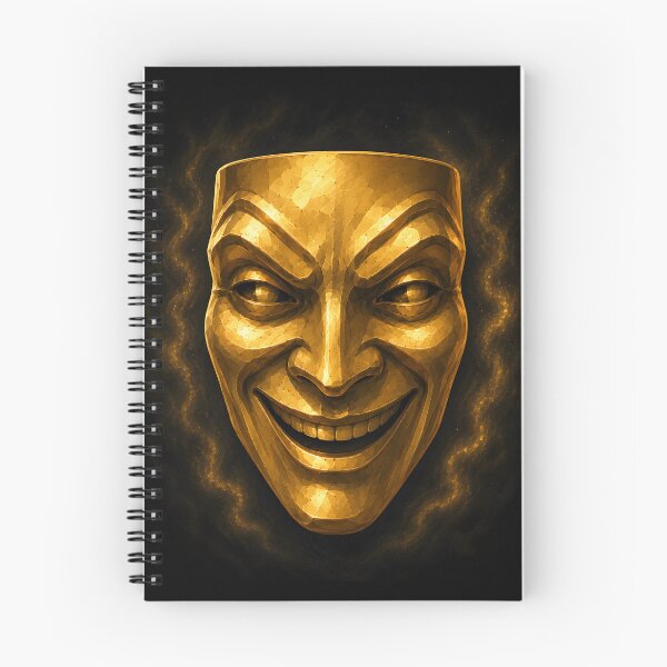 Artikelvorschau, Goldene Komödientheatermaske entworfen und verkauft von bellaever.