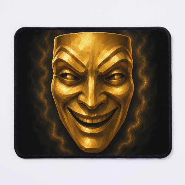 Item preview, Golden Comedy Theater Mask designed and sold by bellaever.