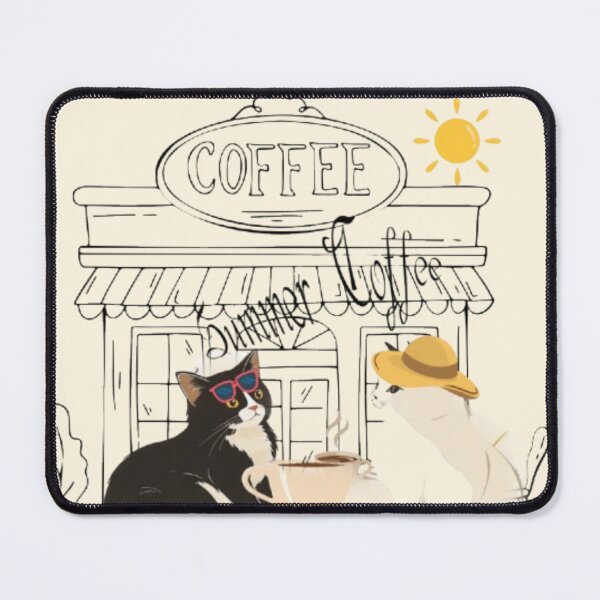 Item preview, Cat Coffee Cute Cats Cafe Terrace Bistro designed and sold by hoodiehood.