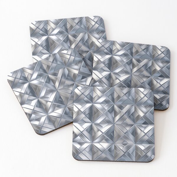 Item preview, Silvery Hues And Ice Blue (Faux) Metallic Pattern designed and sold by DEC02.