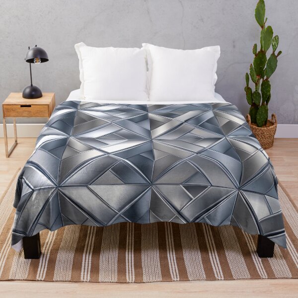 Item preview, Silvery Hues And Ice Blue (Faux) Metallic Pattern designed and sold by DEC02.