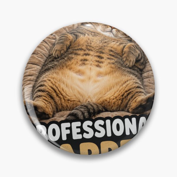 Artikelvorschau, Professional Napper Funny Lazy Cat Meme Sleepy entworfen und verkauft von MoodyMeows.