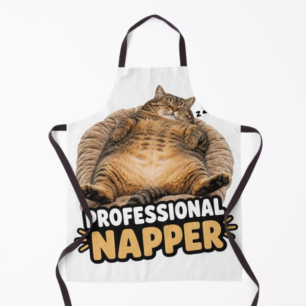 Item preview, Professional Napper Funny Lazy Cat Meme Sleepy designed and sold by MoodyMeows.