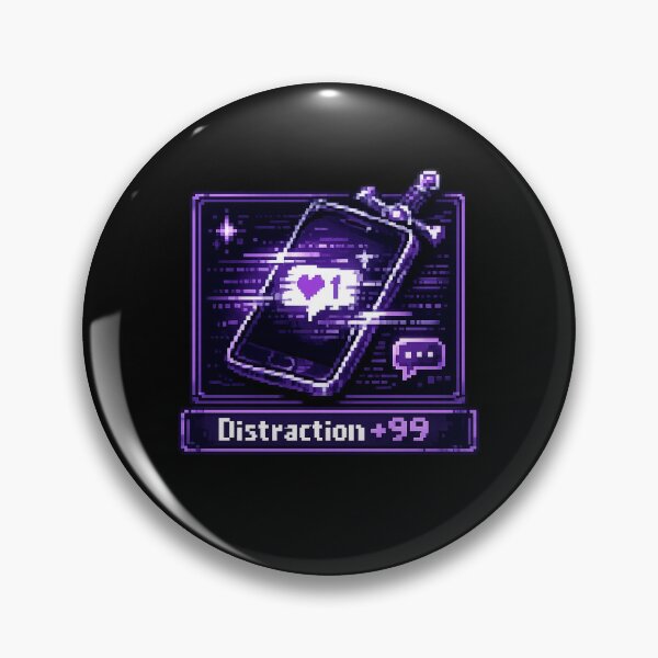 Item preview, Distraction Plus 99 Funny Gamer Phone T-Shirt designed and sold by FrameDropCo.