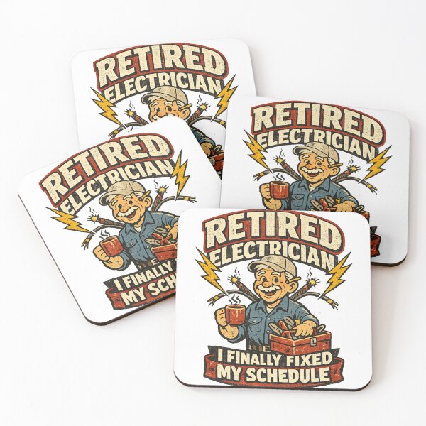 Item preview, Funny Retired Electrician Fixed My Schedule Gift designed and sold by ArtistriWear.