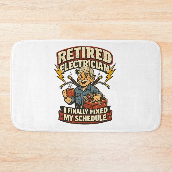 Item preview, Funny Retired Electrician Fixed My Schedule Gift designed and sold by ArtistriWear.