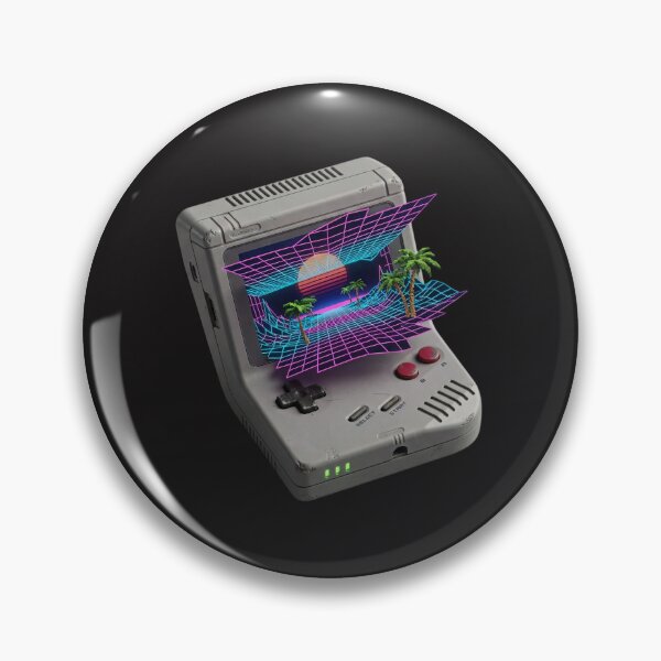 Item preview, Retro Arcade Synthwave Game Boy 3D Pop Out designed and sold by Utopian-Magic.