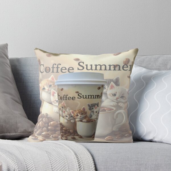 Item preview, Cat coffee Summer Cute Fluffy Kittens Coffee Beans Cup designed and sold by hoodiehood.