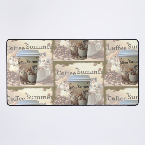 Item preview, Cat coffee Summer Cute Fluffy Kittens Coffee Beans Cup designed and sold by hoodiehood.