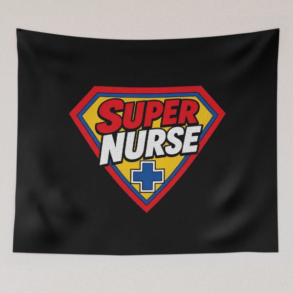 Item preview, Super Nurse Comic Badge Healthcare Hero designed and sold by Victor Shadehorn.