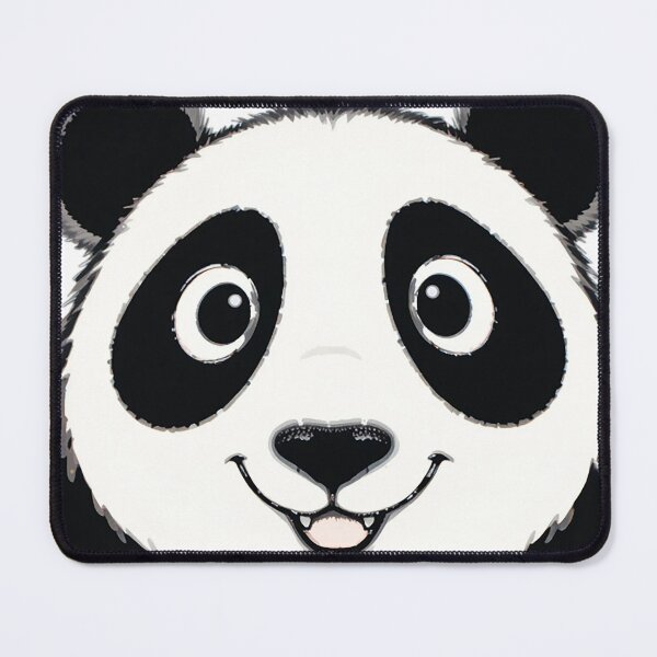 Item preview, Cute Panda Face Line Art | Minimalist Animal Illustration | Playful Black & White Wildlife Design designed and sold by PixPixari.