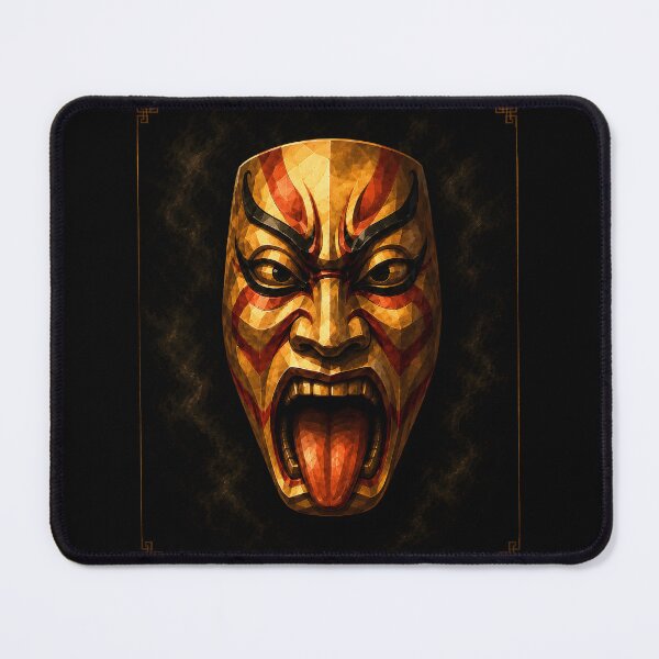 Item preview, Fierce Japanese Kabuki Mask Traditional Art designed and sold by bellaever.