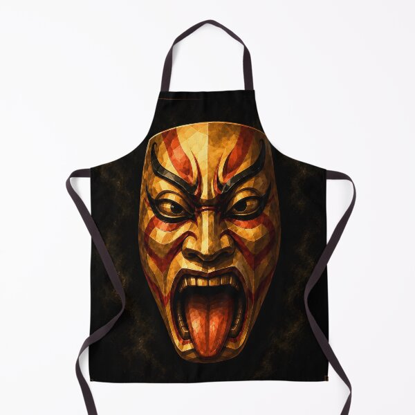 Item preview, Fierce Japanese Kabuki Mask Traditional Art designed and sold by bellaever.