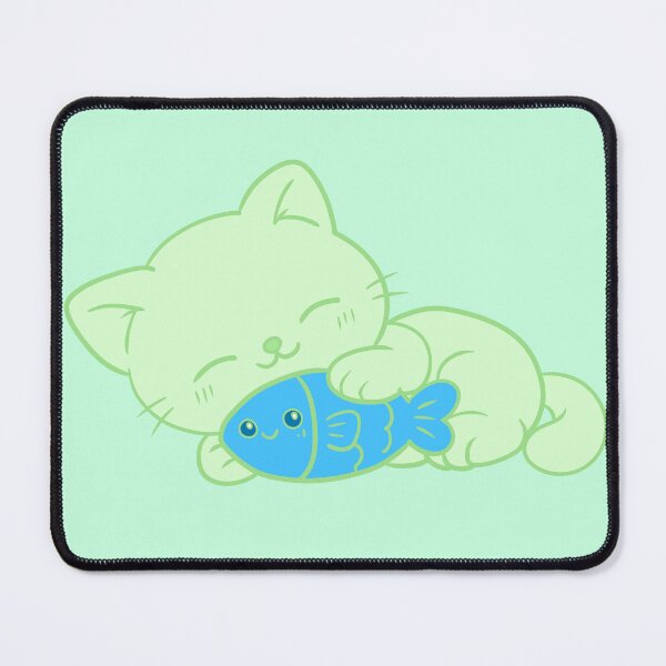 Item preview, Cute Kawaii Green Cat designed and sold by Phyllya Design.